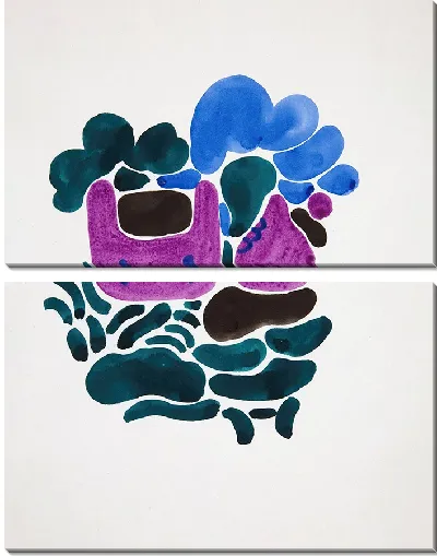 Картина Абстракция на основе цветочных форм, III (1921)