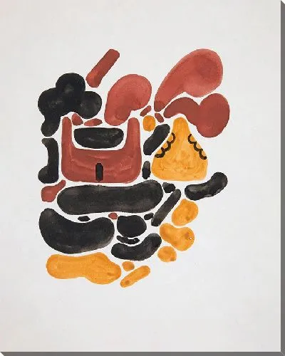 Картина Абстракция на основе цветочных форм, II (1921)