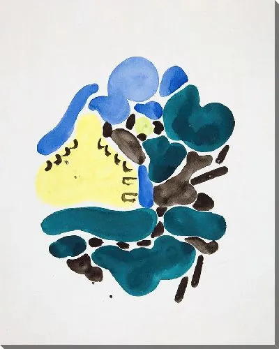 Картина Абстракция на основе цветочных форм, I (1921)