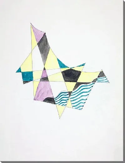 Картина Абстракция на основе парусов, X (1921)