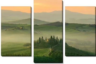 Модульная картина Туманная Тоскана