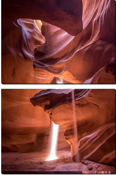 Модульная картина Внутри пещеры