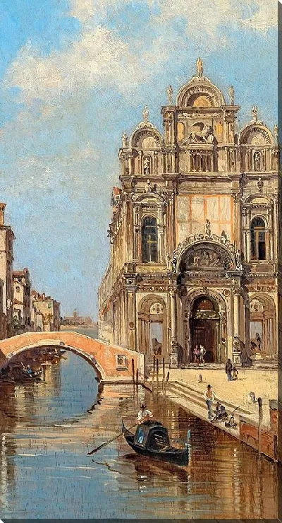 Картина Венеция, вид на Кампо Санти Джованни э Паоло