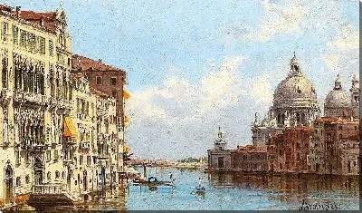 Картина Венеция, вид на Гранд-канале с Санта-Мария-делла-Салюте