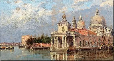 Картина Венеция, Санта-Мария-делла-Салюте со Старой Доганой