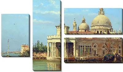 Картина Догана с Санта-Мария-делла-Салюте, Венеция.