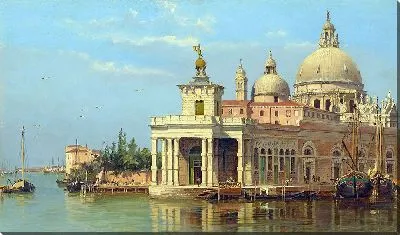 Картина Догана с Санта-Мария-делла-Салюте, Венеция.