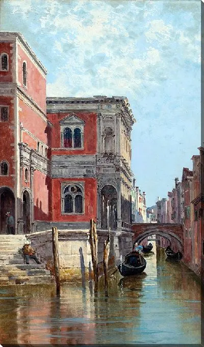 Картина Гондольеры на венецианском канале