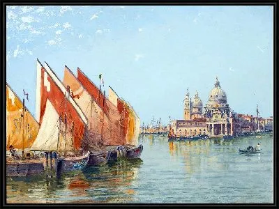 Картина Рыбацкие лодки, Венеция