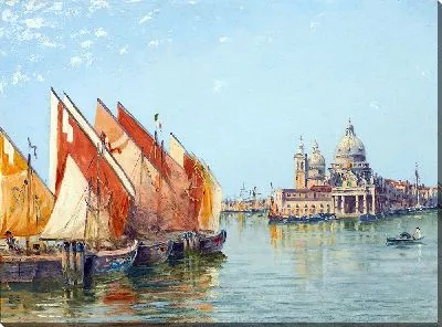 Картина Рыбацкие лодки, Венеция