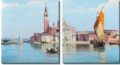 Картина Санта-Мария-делла-Салюте, Венеция