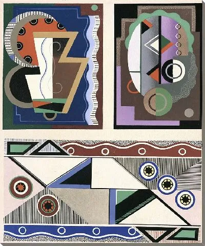 Картина Коллекции декора и цветов, табл. 07 (1930 г.)