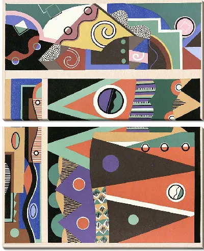 Картина Коллекции декора и цветов, табл. 03 (1930 г.)