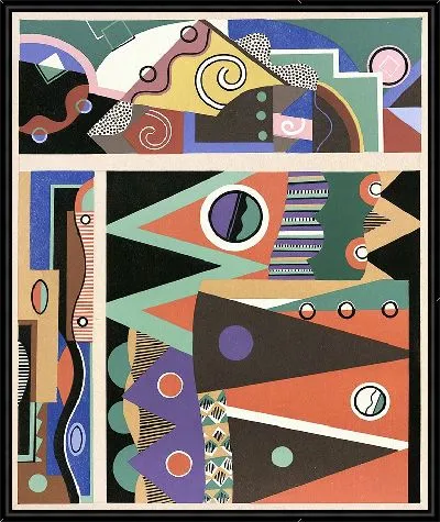 Картина Коллекции декора и цветов, табл. 03 (1930 г.)