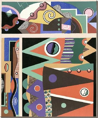 Картина Коллекции декора и цветов, табл. 03 (1930 г.)