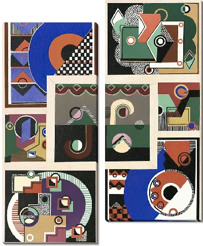 Картина Коллекция декора и цветов Pl.02 (1930)