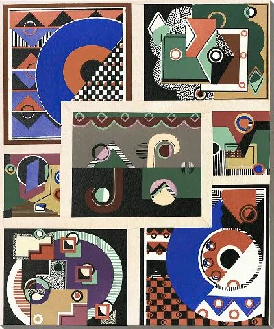 Картина Коллекция декора и цветов Pl.02 (1930)