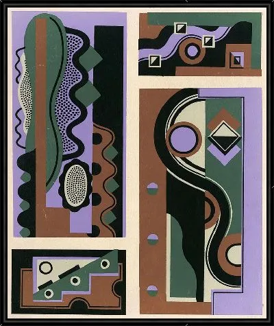 Картина Коллекции декора и цветов, табл. 18 (1930).