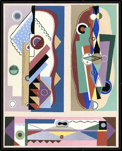 Картина Коллекции декора и цветов, табл. 17 (1930).