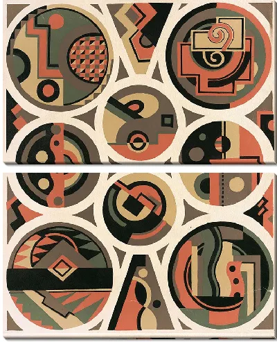 Картина Коллекции декора и цветов, табл. 12 (1930).