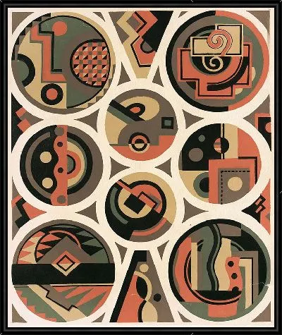 Картина Коллекции декора и цветов, табл. 12 (1930).