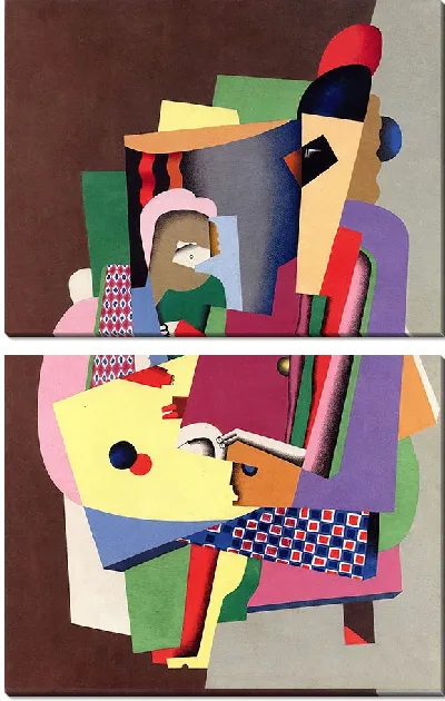 Картина Урок игры на фортепиано (1924)