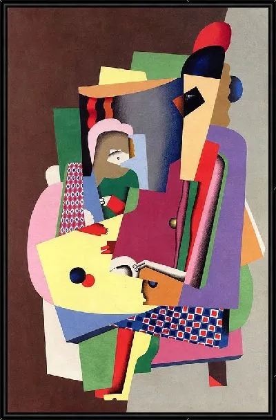 Картина Урок игры на фортепиано (1924)