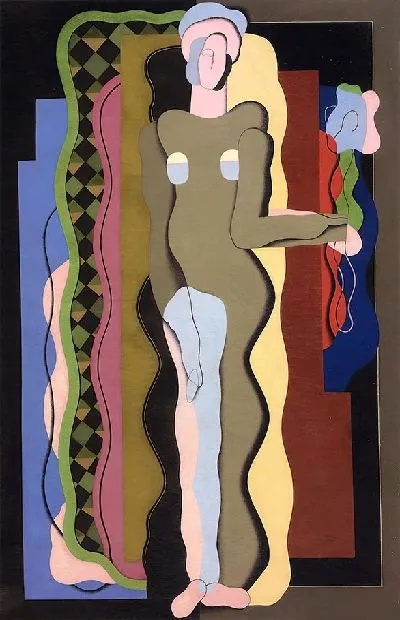 Картина Обнаженная с цветком (1928)
