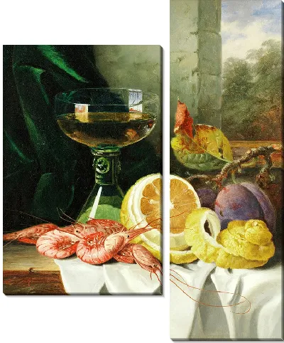 Картина Натюрморт с креветками