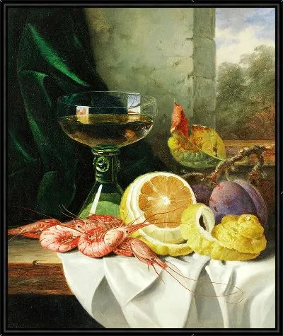 Картина Натюрморт с креветками