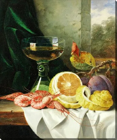 Картина Натюрморт с креветками