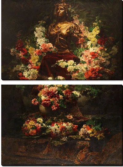 Картина День праздника (1882 г.)