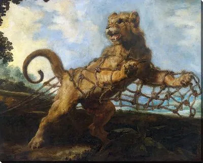 Картина Лев и Мышь