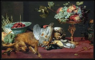 Натюрморт с мелкой дичью и фруктами (1600 – 1657)