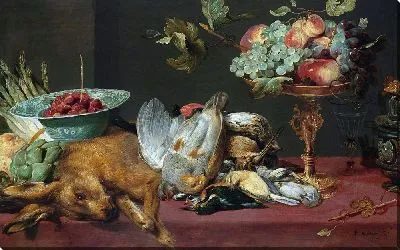 Натюрморт с мелкой дичью и фруктами (1600 – 1657)