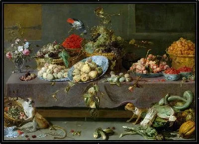 Цветы и фрукты (1630-1640)