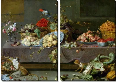 Цветы и фрукты (1630-1640)