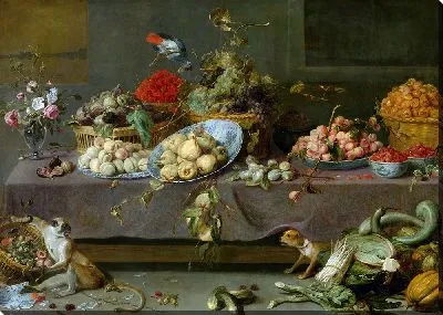 Цветы и фрукты (1630-1640)