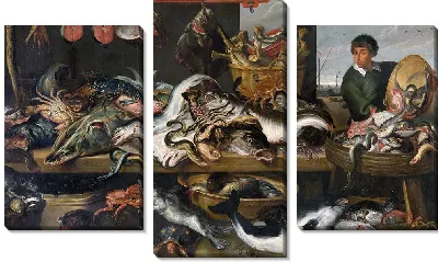 Картина У торговца рыбой (1620-1630)