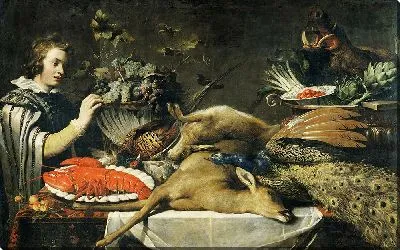 Картина Сцена в кладовой с пажом (вероятно, 1612 г.)