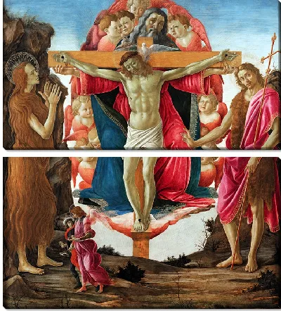 Троица со святыми Марией Магдалиной и святыми Иоанном Крестителем, архангелом Рафаилом и Товием.