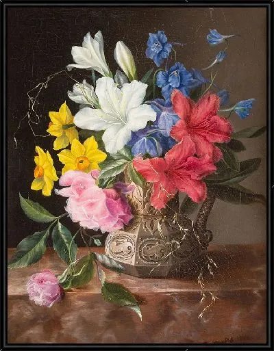 Картина Цветочный натюрморт (1848)