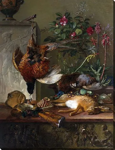 Картина Натюрморт с дичью и греческой стеной (1818)