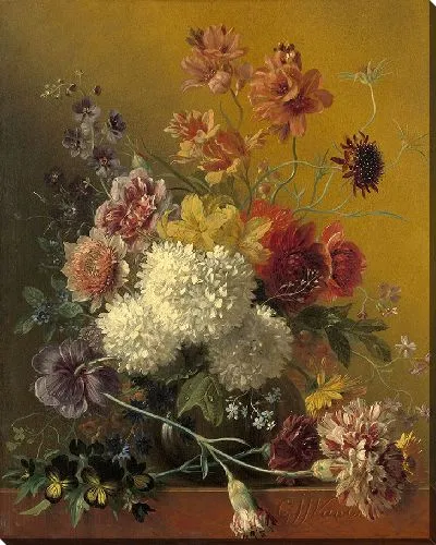 Картина Натюрморт встретил цветы (1820)