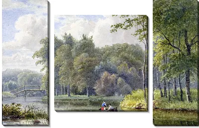 Картина Ландшап встретился с фигурой в Ройботье (1792–1861).
