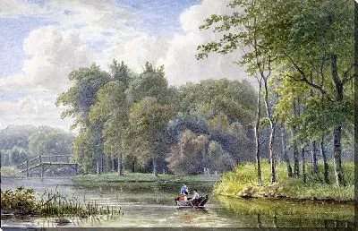 Картина Ландшап встретился с фигурой в Ройботье (1792–1861).