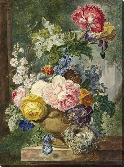 Картина Блюменштраус в вазе Эйнера, Дабей Эйн Фогельнест