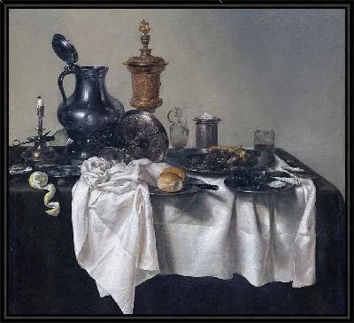 Картина Частьета с пирогом с начинкой (1635)