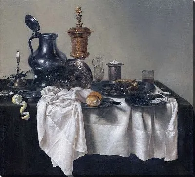 Картина Частьета с пирогом с начинкой (1635)