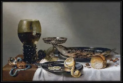 Натюрморт с ремером и часами (1629)